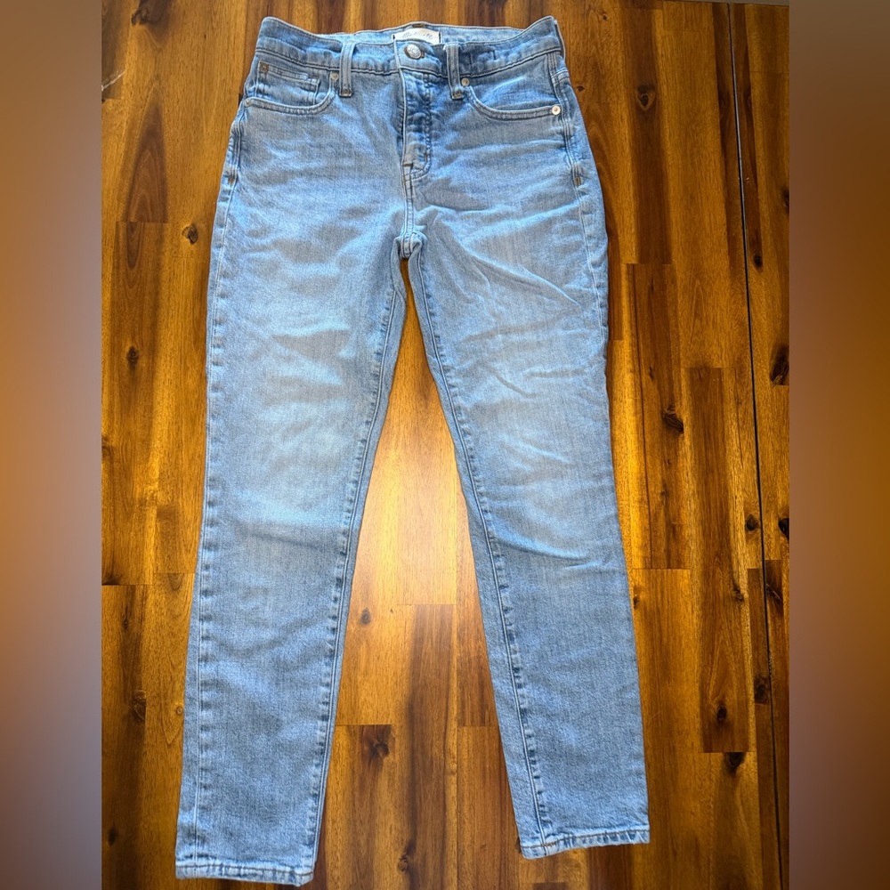 Madewell 9 Inch High Rise Skinny Blue Jeans Size 26